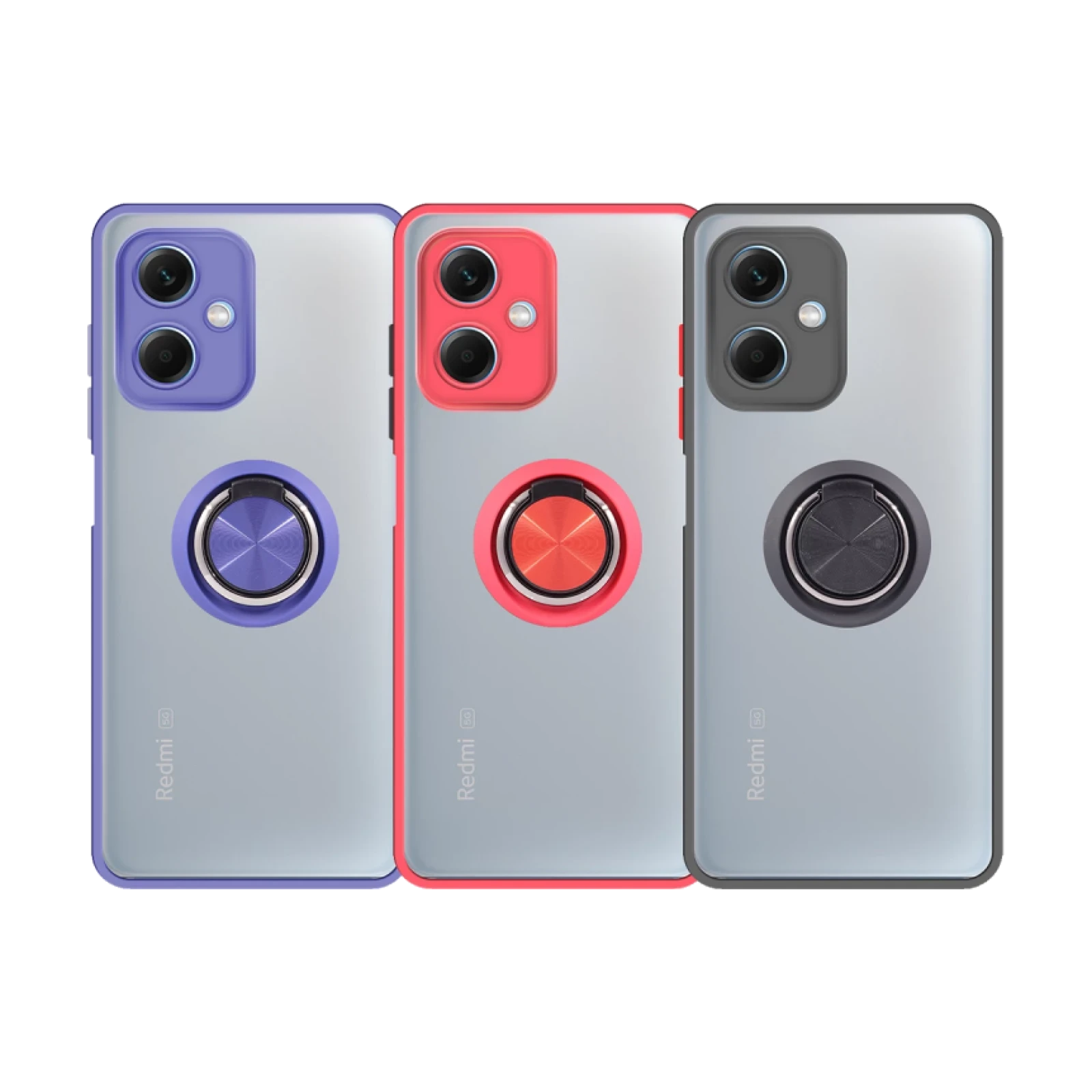 Funda Gel Xiaomi Redmi Note 12 5g Iman con soporte Smoked