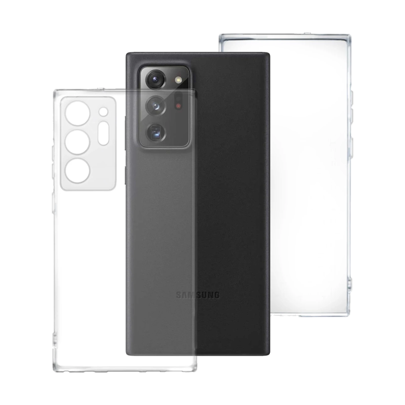 Funda Doble Samsung Galaxy Note 20 Ultra Silicona Transparente Delantera y Trasera
