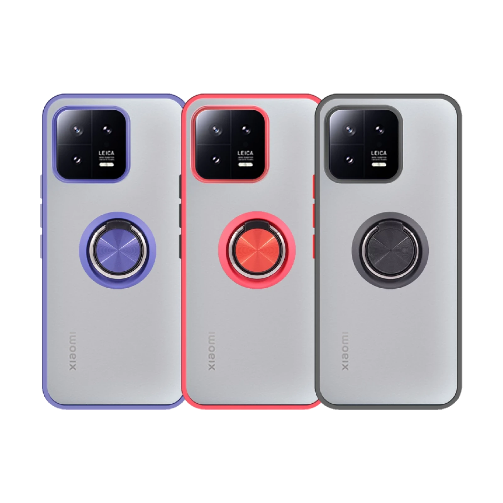Funda Gel Xiaomi Mi 13 Iman con soporte Smoked