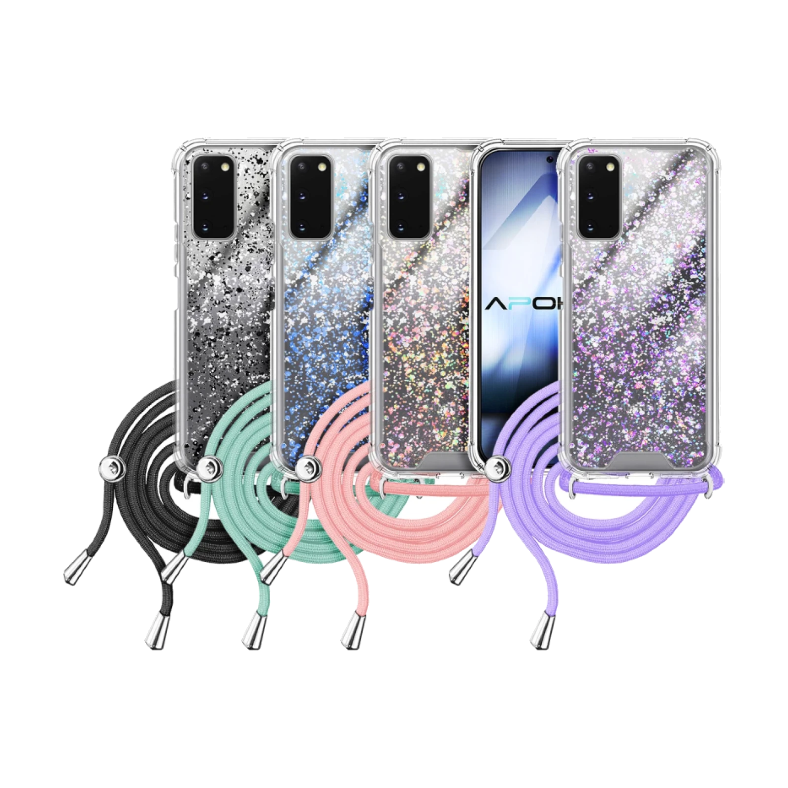 Funda Gel transparente con Cordón Samsung S20