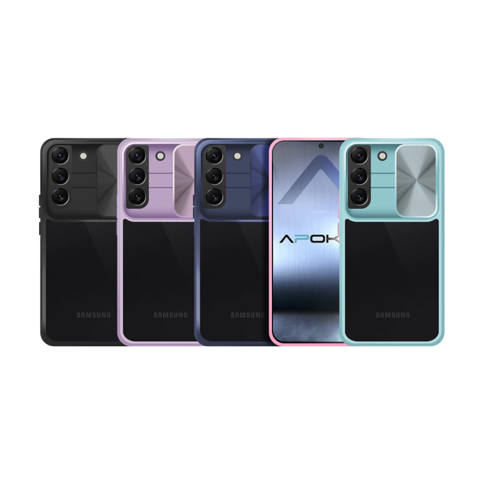 Funda Premium Anti-Golpe Gel Samsung Galaxy S22 con Cámara Cubierta Deslizante