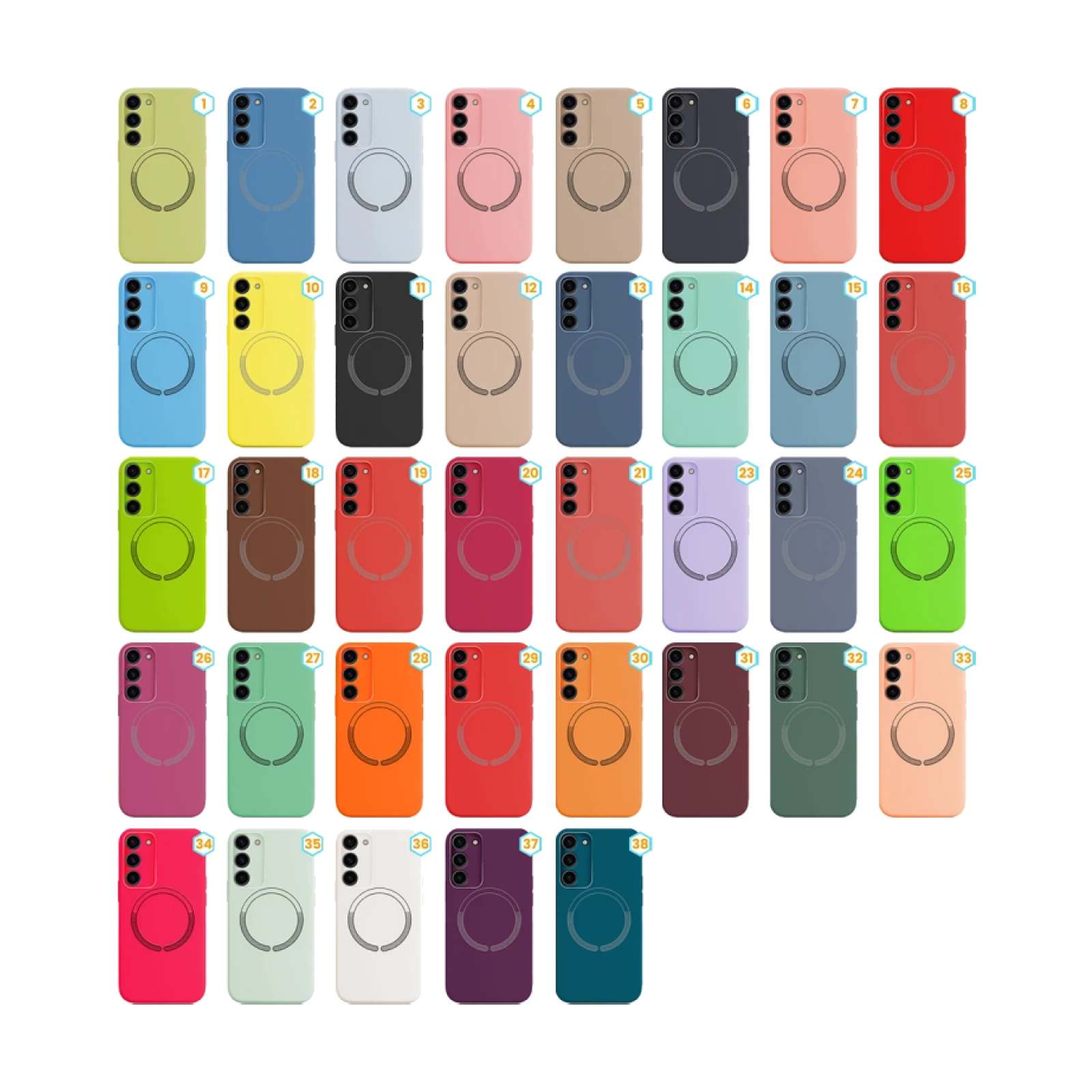 Funda Silicona Liquida con Magsafe para Samsung Galaxy S23 Plus