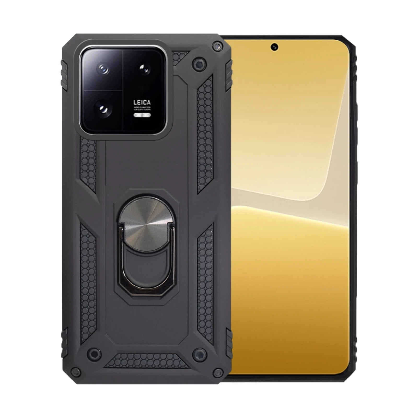 Funda Aluminio Antigolpe Xiaomi Mi 13 Pro con Iman y Soporte de Anilla 360