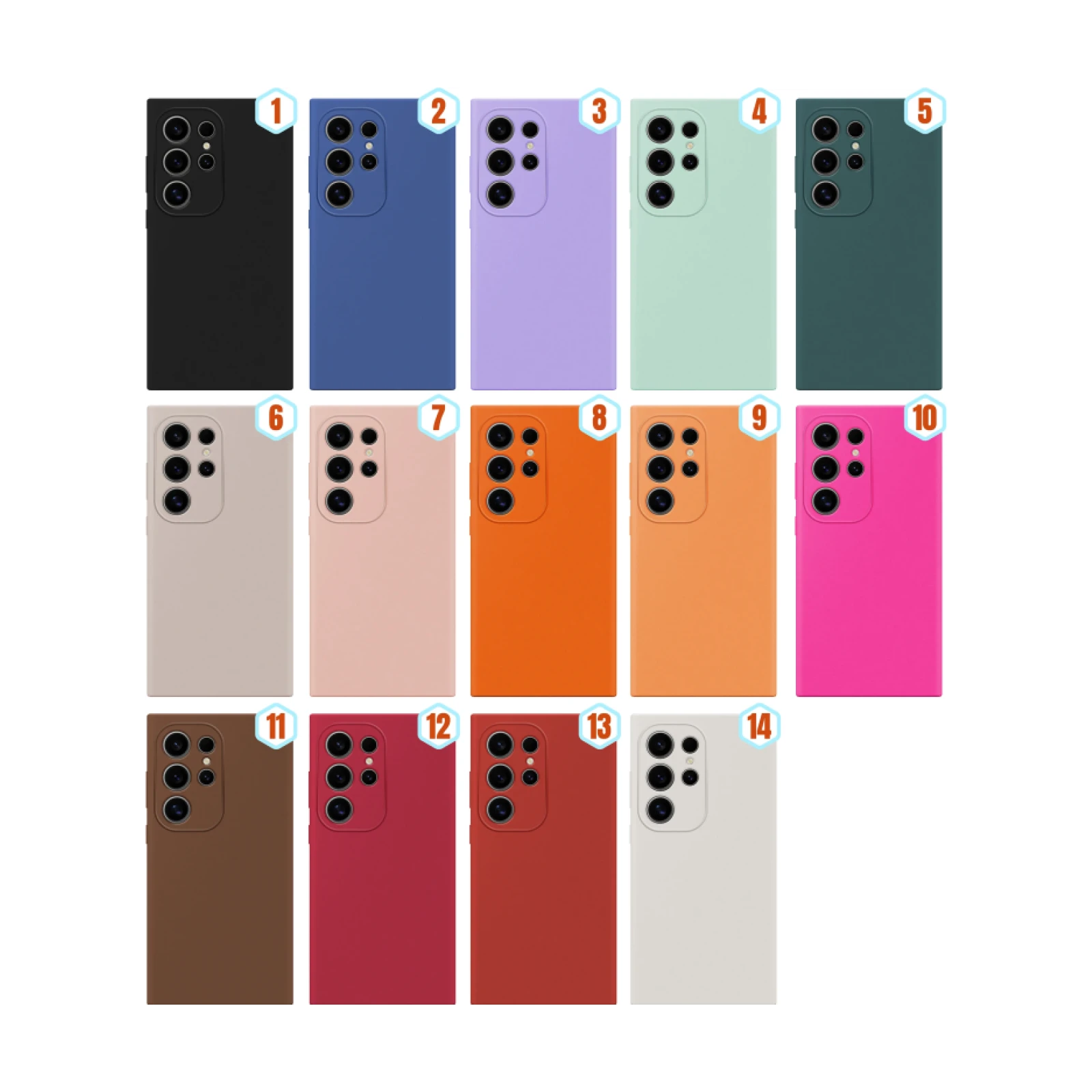 Funda Silicona Liquida Efecto Piel Samsung Galaxy S23 Ultra