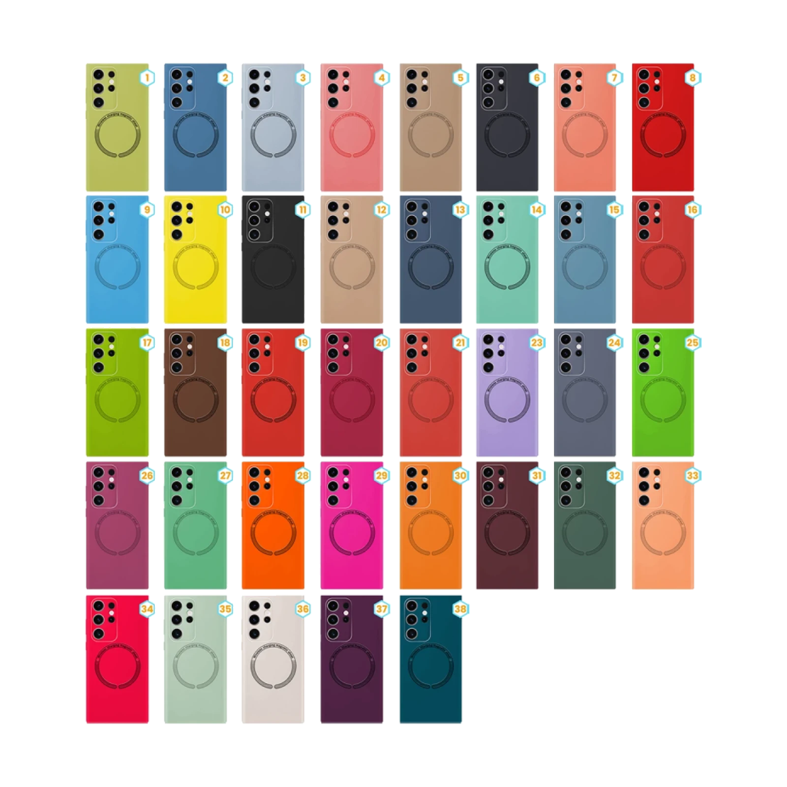Funda Silicona Liquida con Magsafe para Samsung Galaxy S23 Ultra