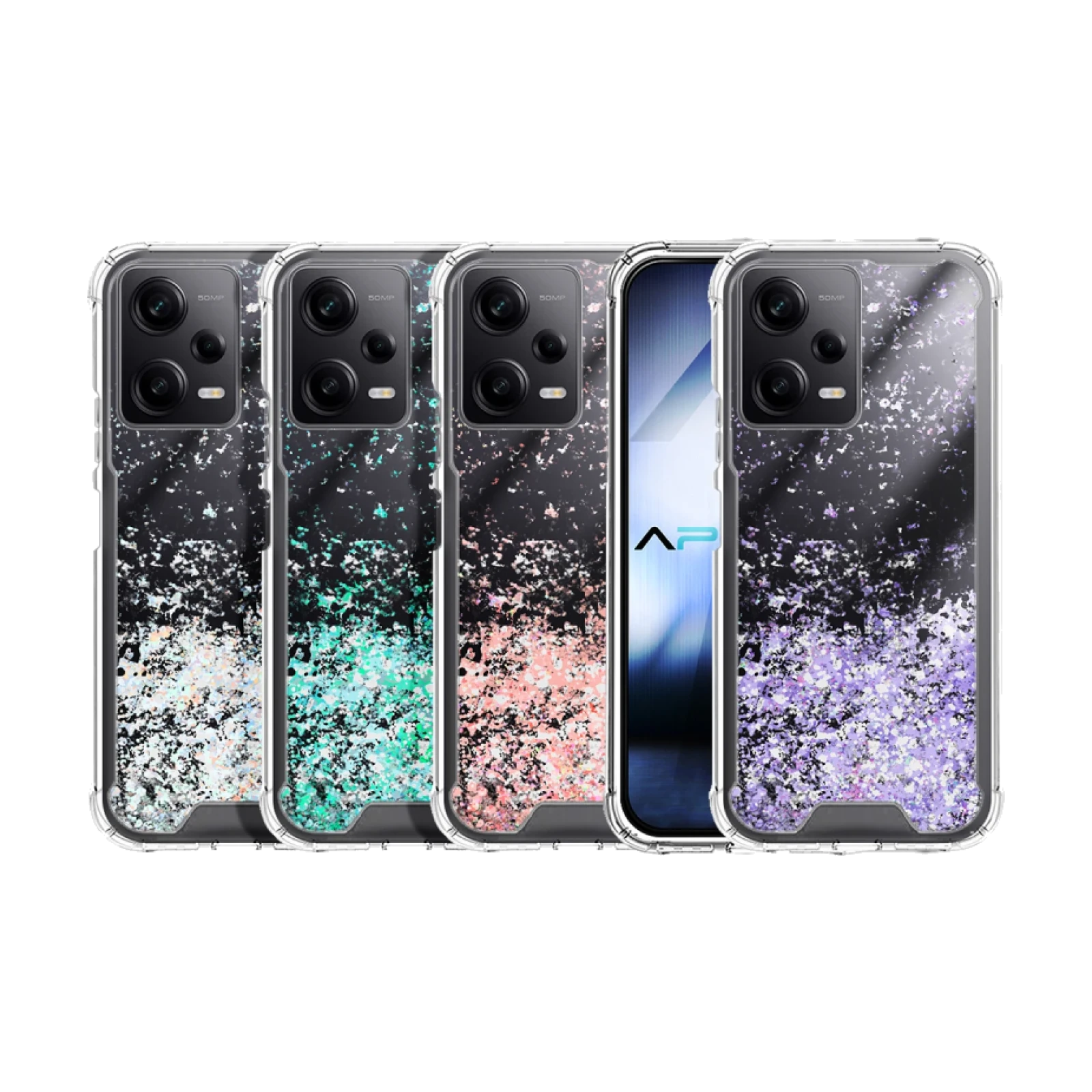 Funda Gel transparente purpurina Xiaomi Redmi Note 12 Pro