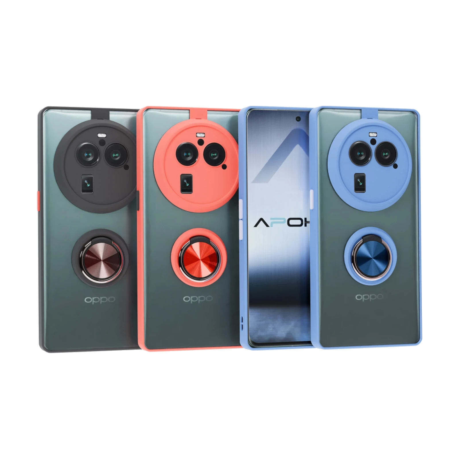 Funda Gel Oppo Find X6 Pro Iman con soporte Smoked
