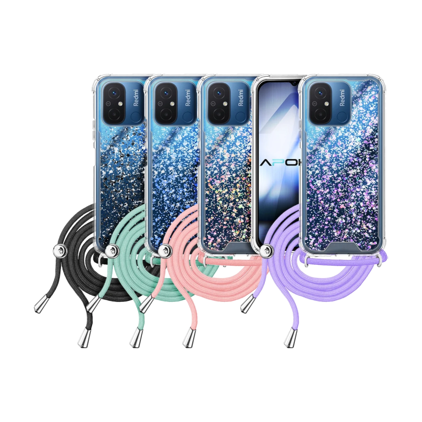 Funda Gel transparente con Cordón Xiaomi Redmi 12C/11A