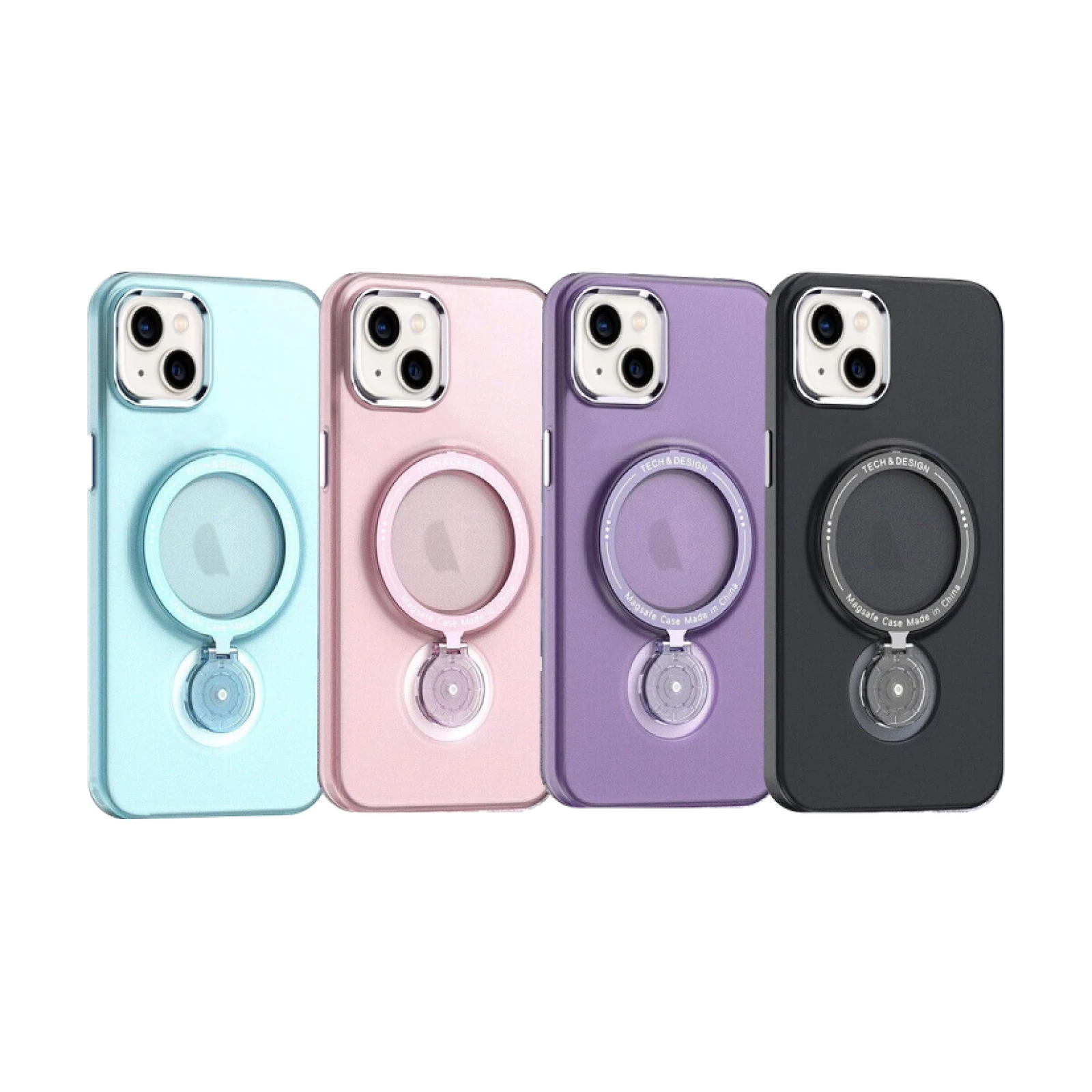 Funda iPhone 14 Plus con soporte 360 Smoke Mate