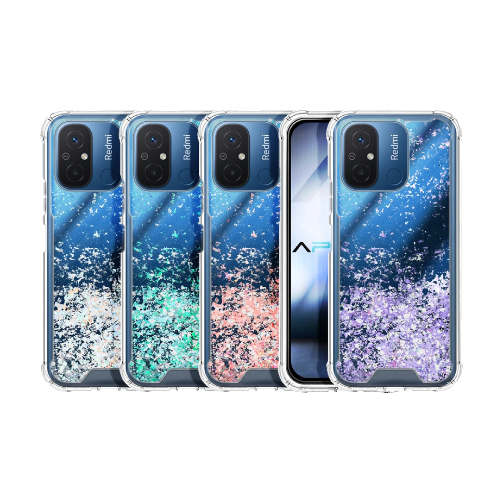 Funda Gel transparente purpurina Xiaomi Redmi 12C