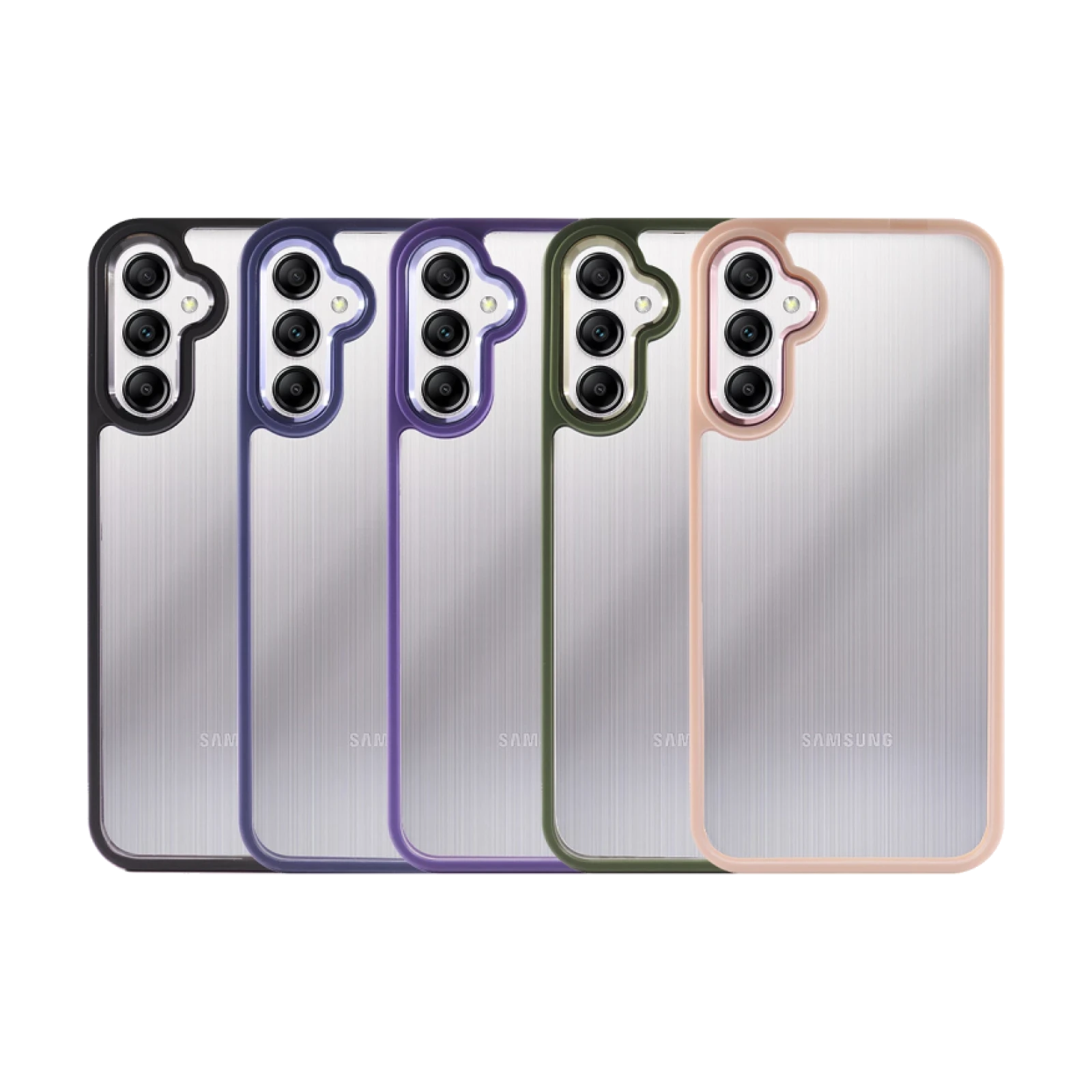 Funda Premium Antigolpe de Silicona para Samsung Galaxy A14 Borde Camara Aluminio 6 Color