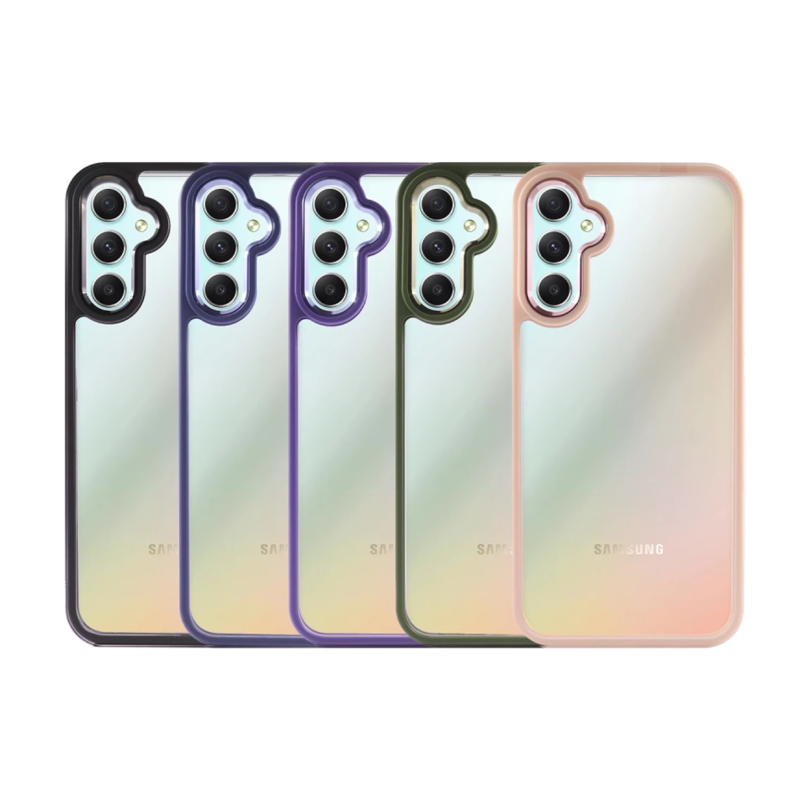 Funda Premium Antigolpe de Silicona para Samsung Galaxy A34 Borde Camara Aluminio 6 Color