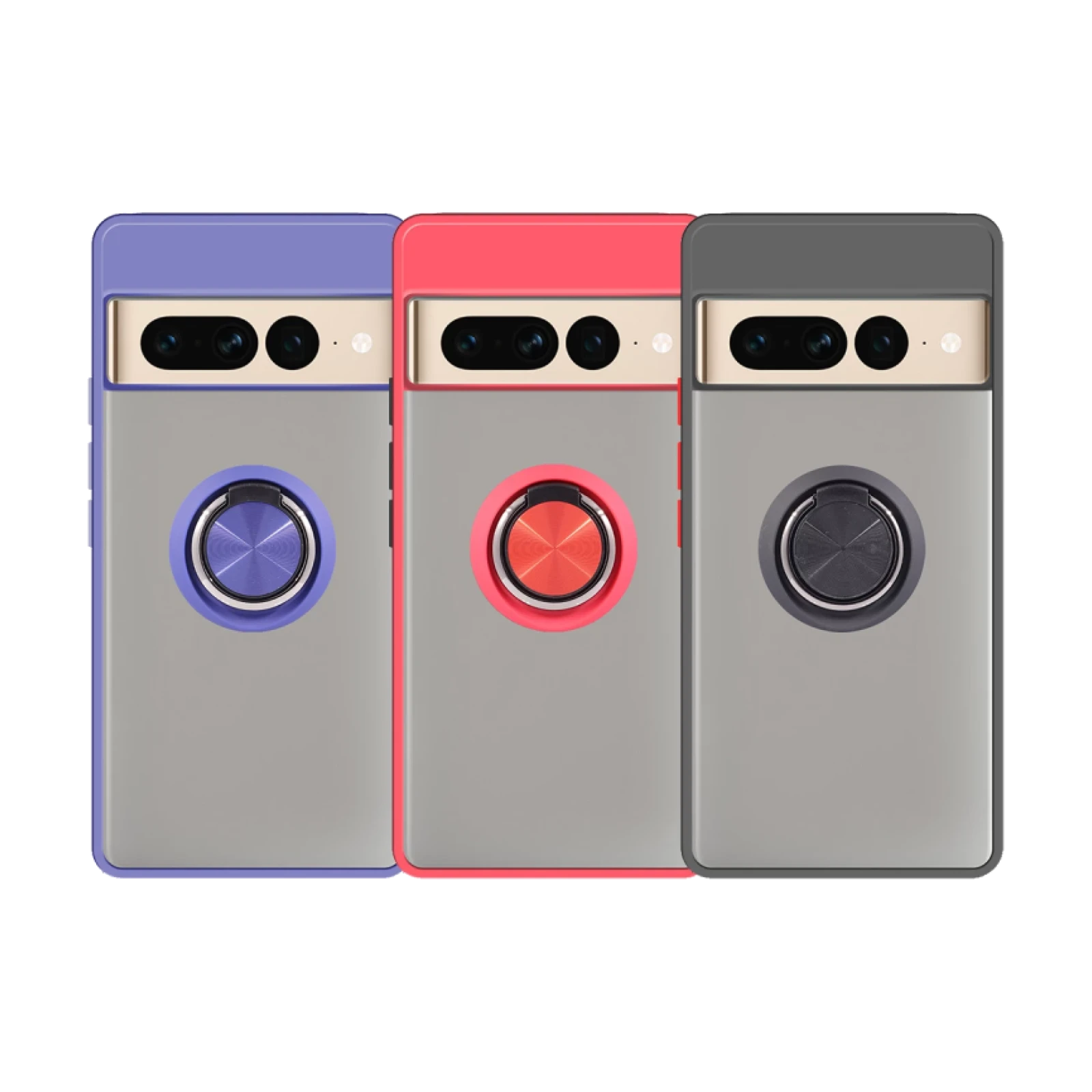 Funda Gel Google Pixel 7 Pro Iman con soporte Smoked