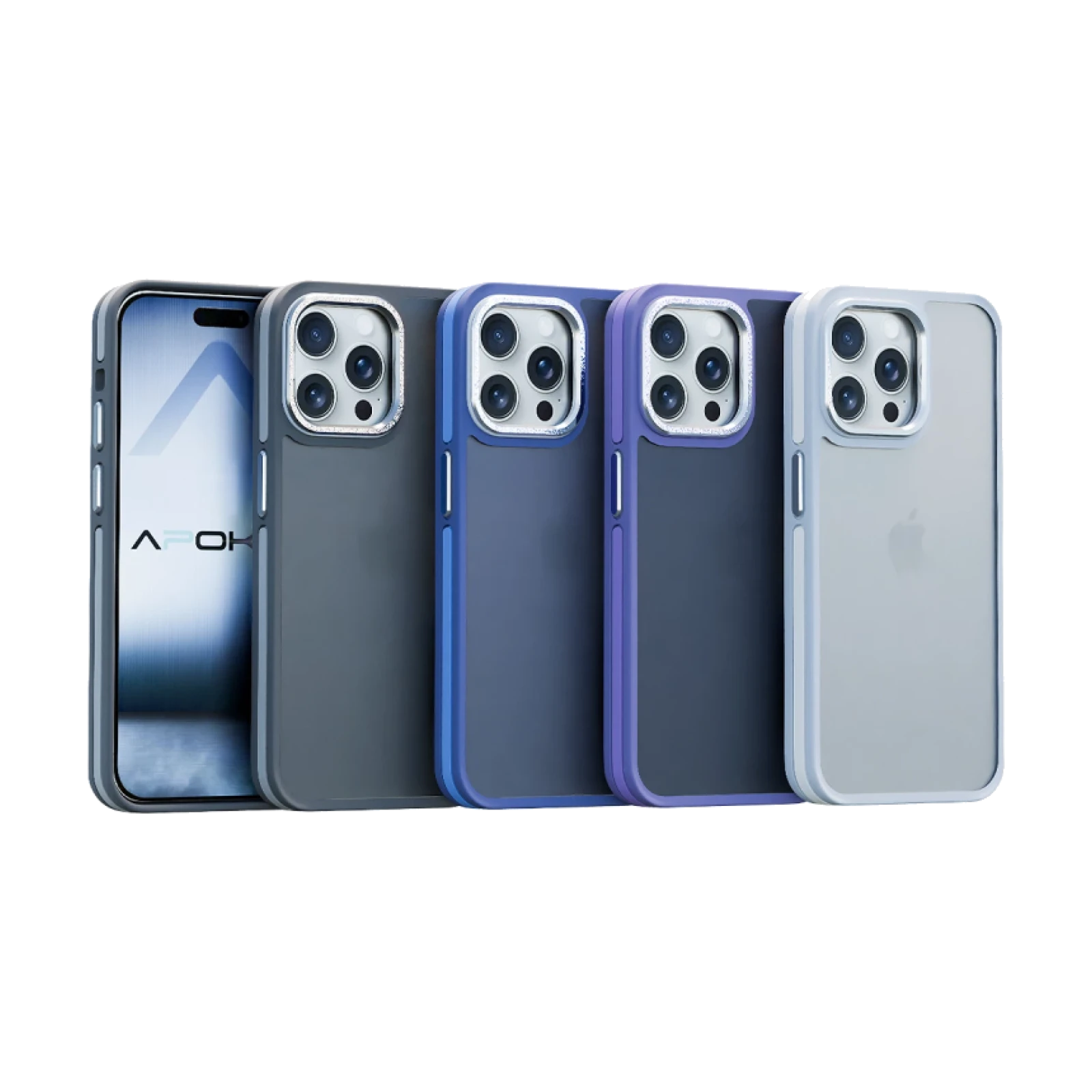Funda Premium Smoked Aluminio para Iphone 15 Pro Max