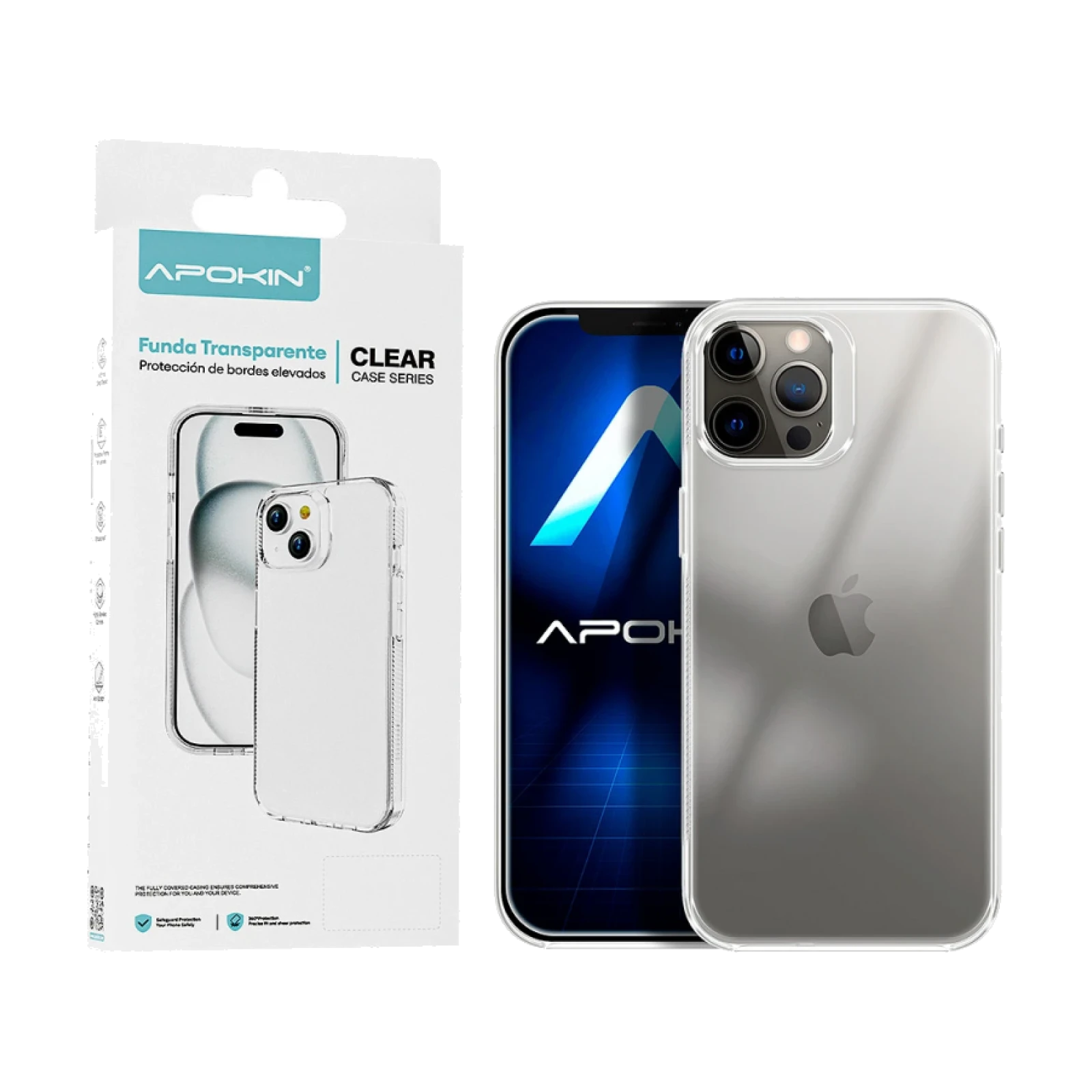 Funda Transparente ABR Antigolpe Premium iPhone 12/12 Pro