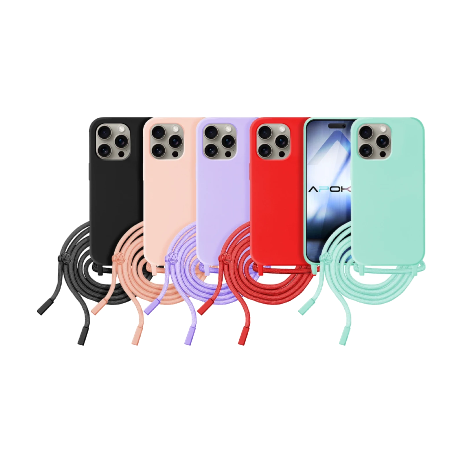 Funda suave con Cordon Iphone 15 Pro