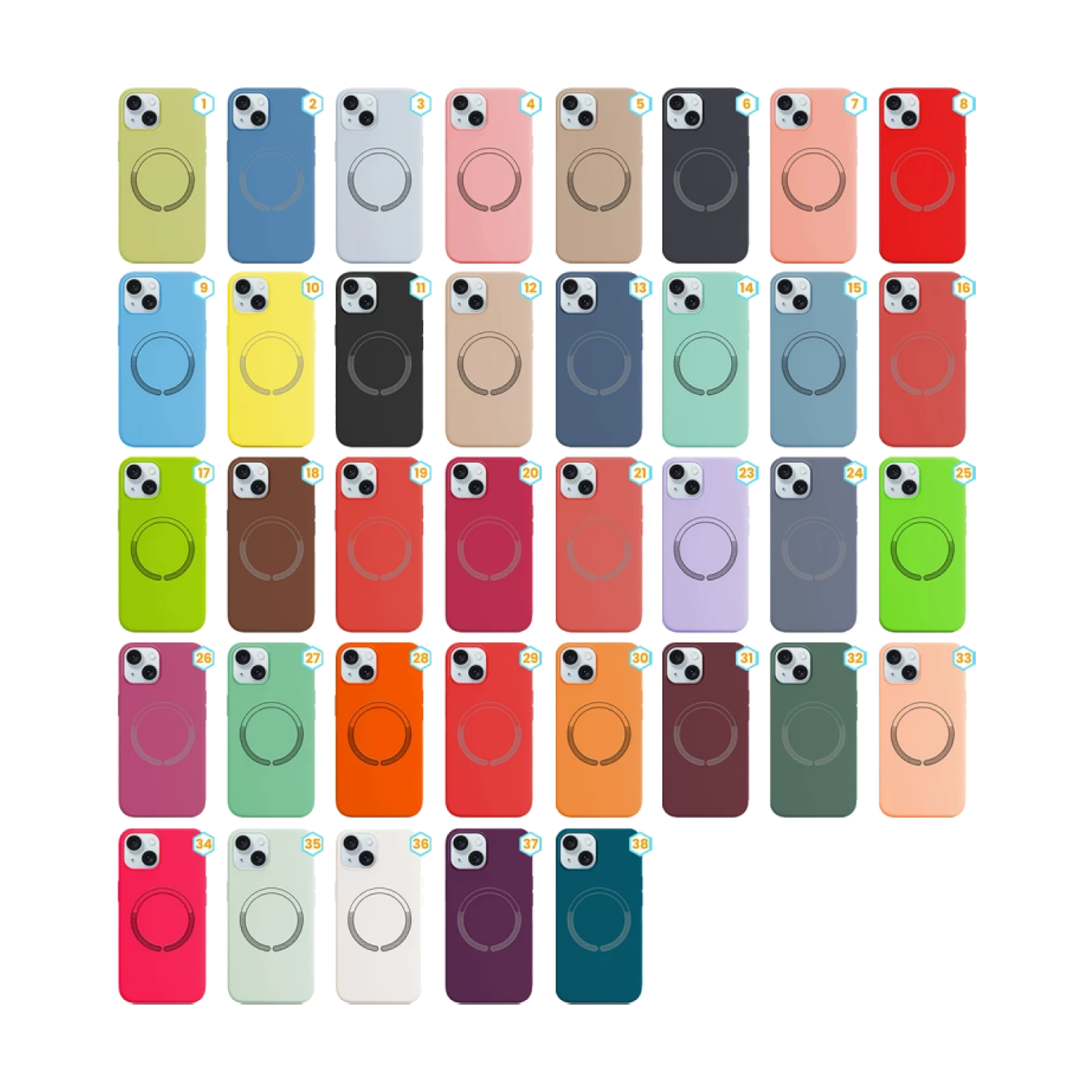 Funda Silicona Liquida con Magsafe para iPhone 15 Plus