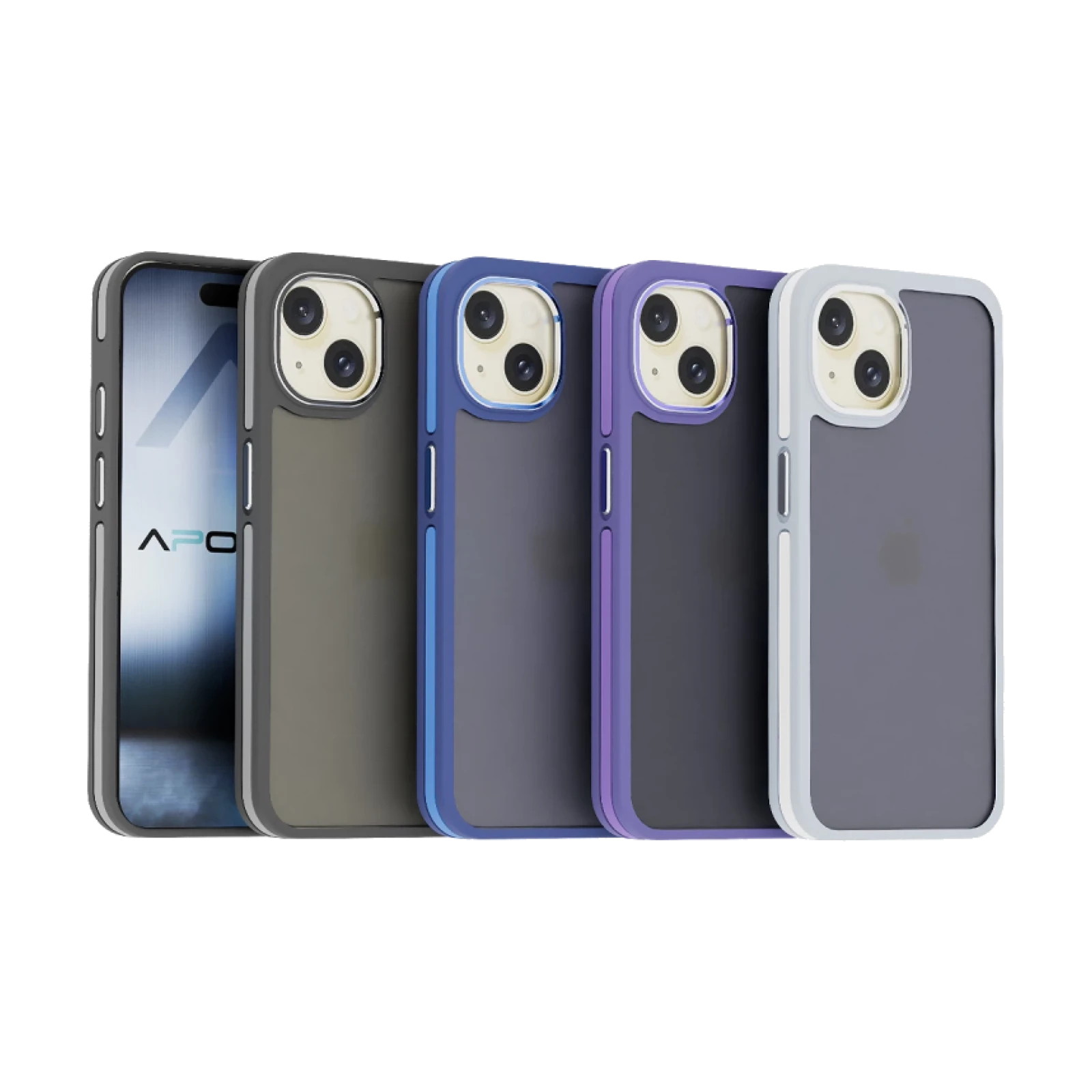 Funda Premium Smoked Aluminio para Iphone 14/13