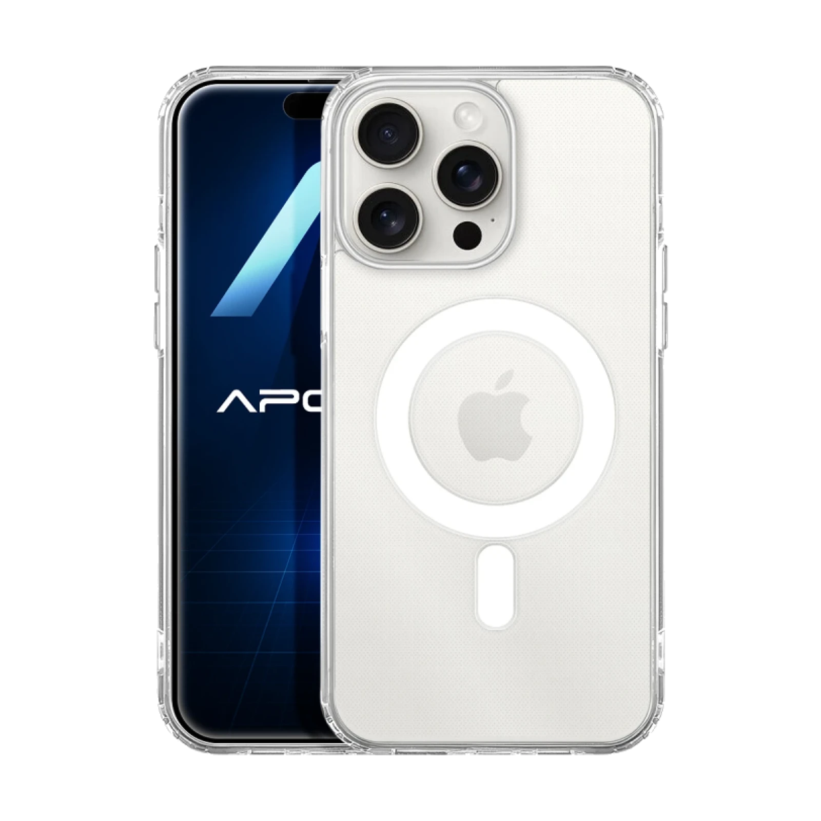 Funda transparente Premium con MagSafe para iPhone 15 Pro Max