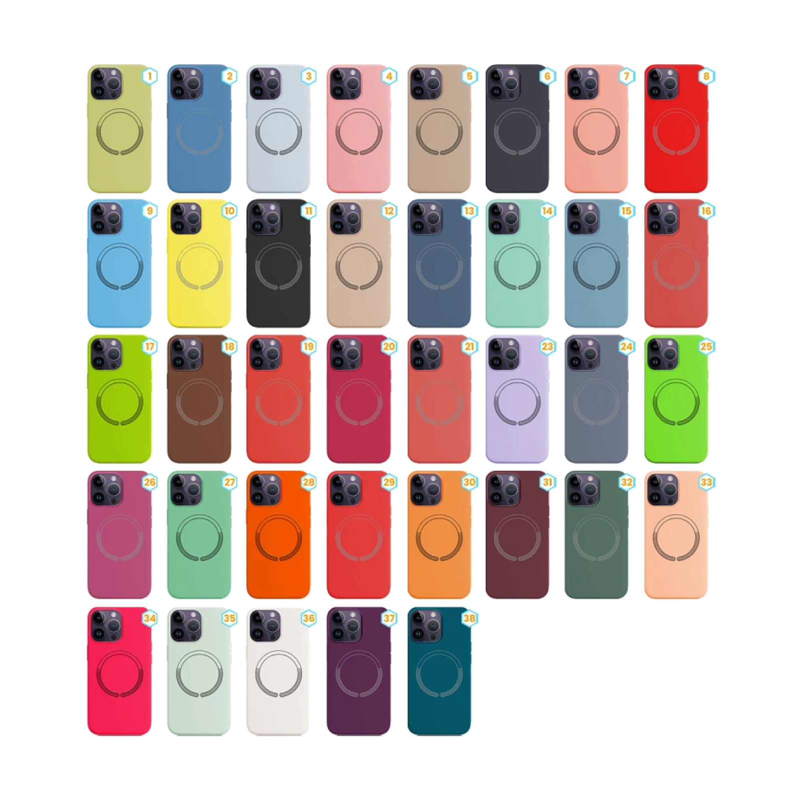 Funda Silicona Liquida con Magsafe para iPhone 15 Pro