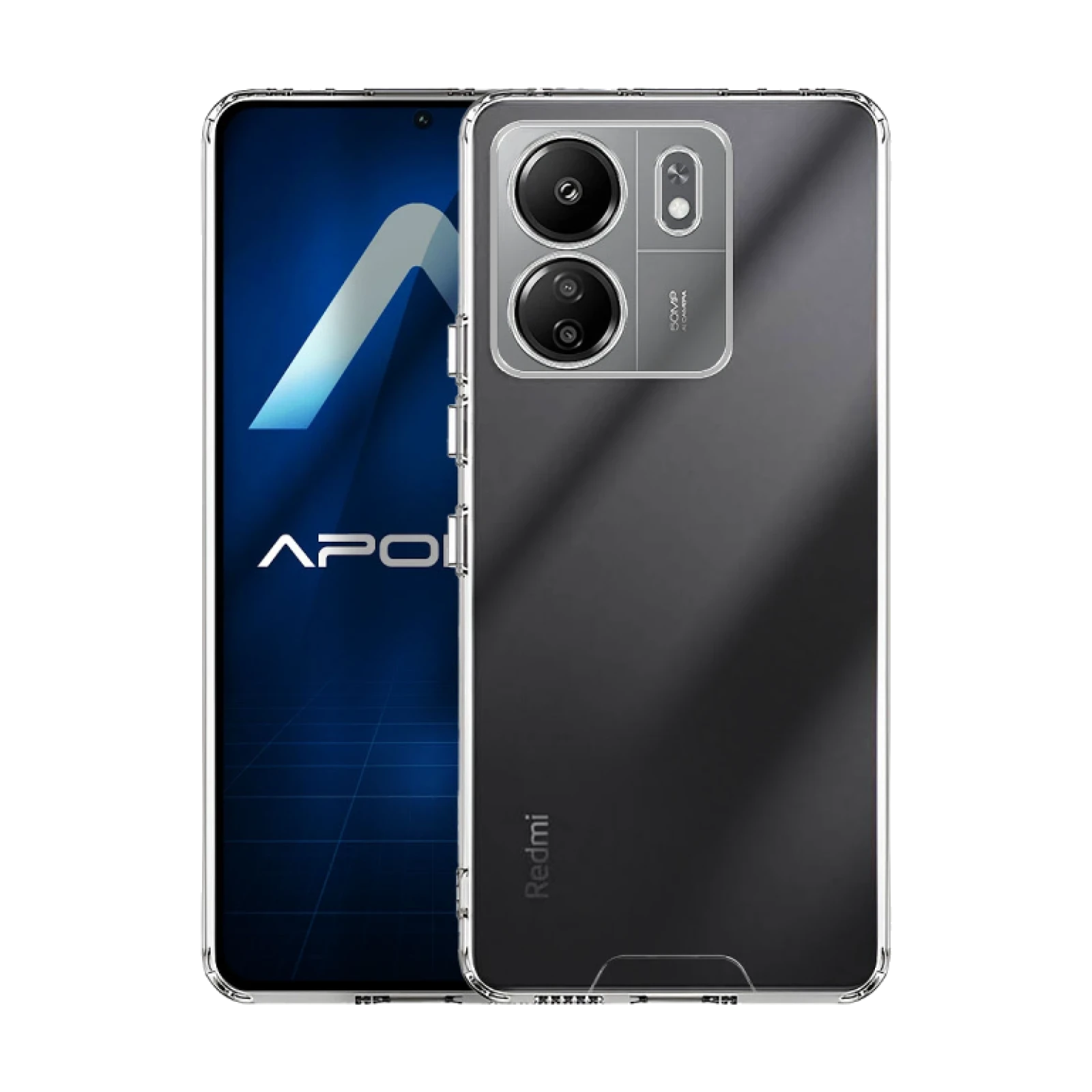 Funda Transparente Acrilico Duro Xiaomi Redmi 13C Case Space