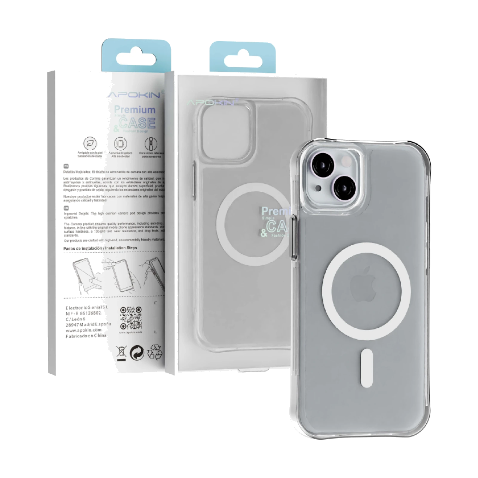Funda Transparente 3.3mm MagSafe para iPhone 15