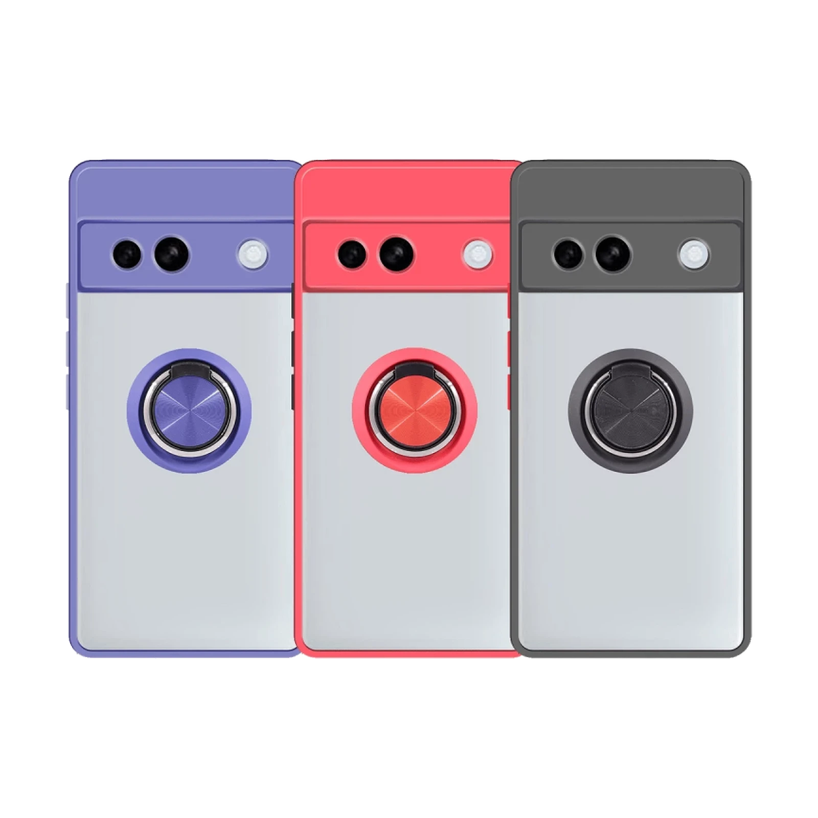 Funda Gel Google Pixel 8 Pro Iman con soporte Smoked