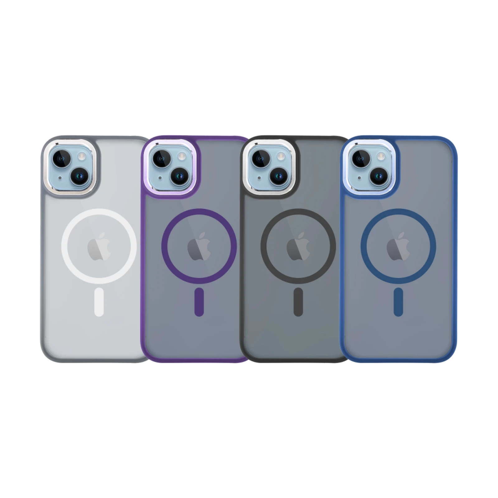 Funda Premium Smoked Magsafe Aluminio para Iphone 15 Plus