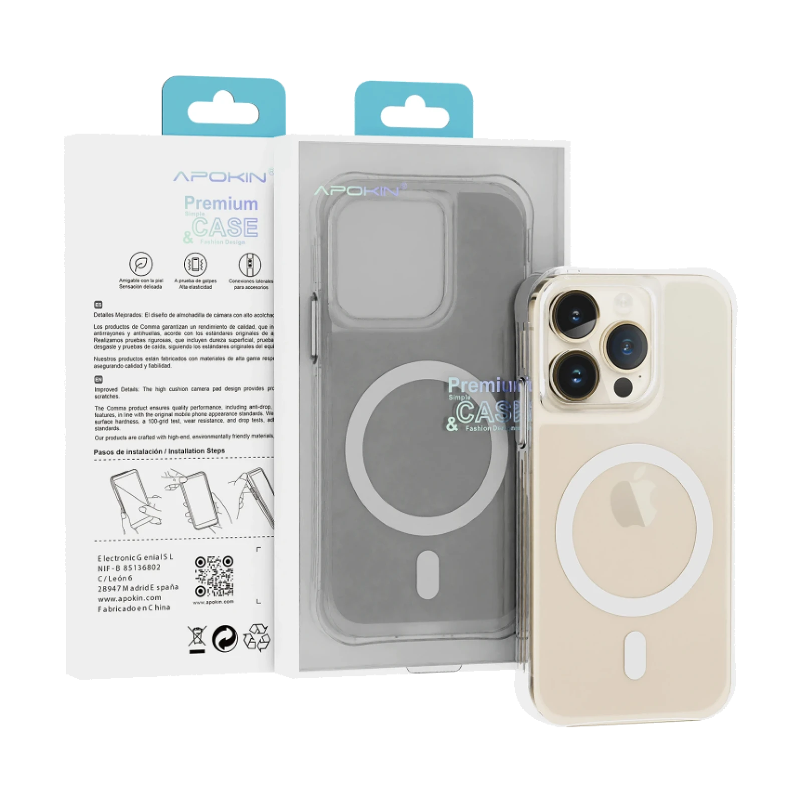 Funda Transparente 3.3mm MagSafe para iPhone 13 Pro