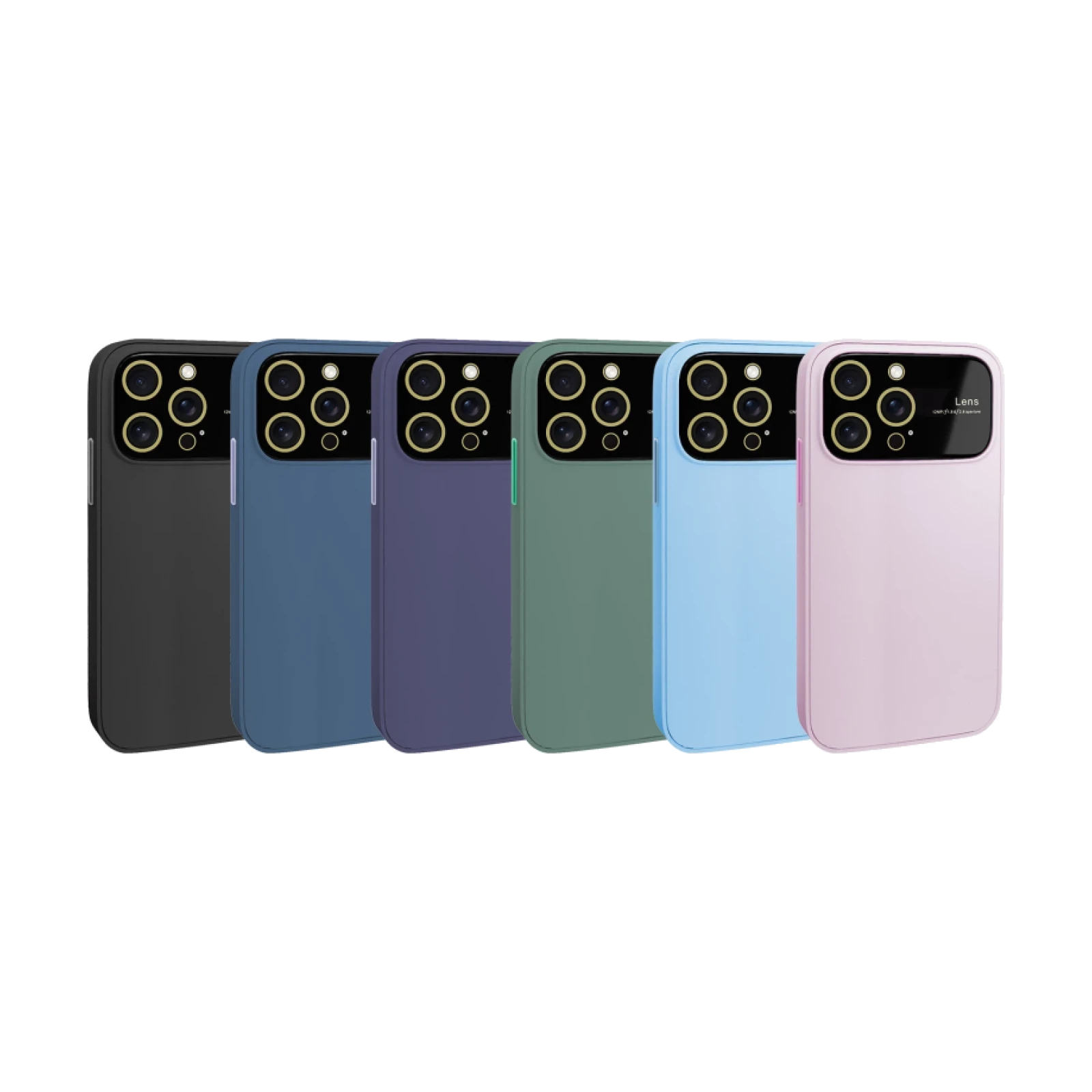 Funda Silicona Mate Cubre Cámara para iPhone 15 Pro en