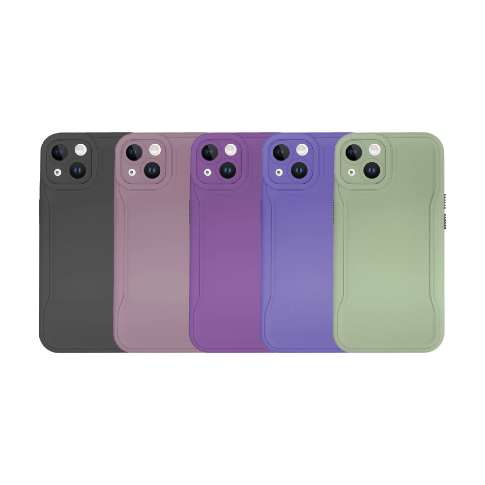 Funda Silicona Antigolpes con Cubre Camara para iPhone 14 Plus en