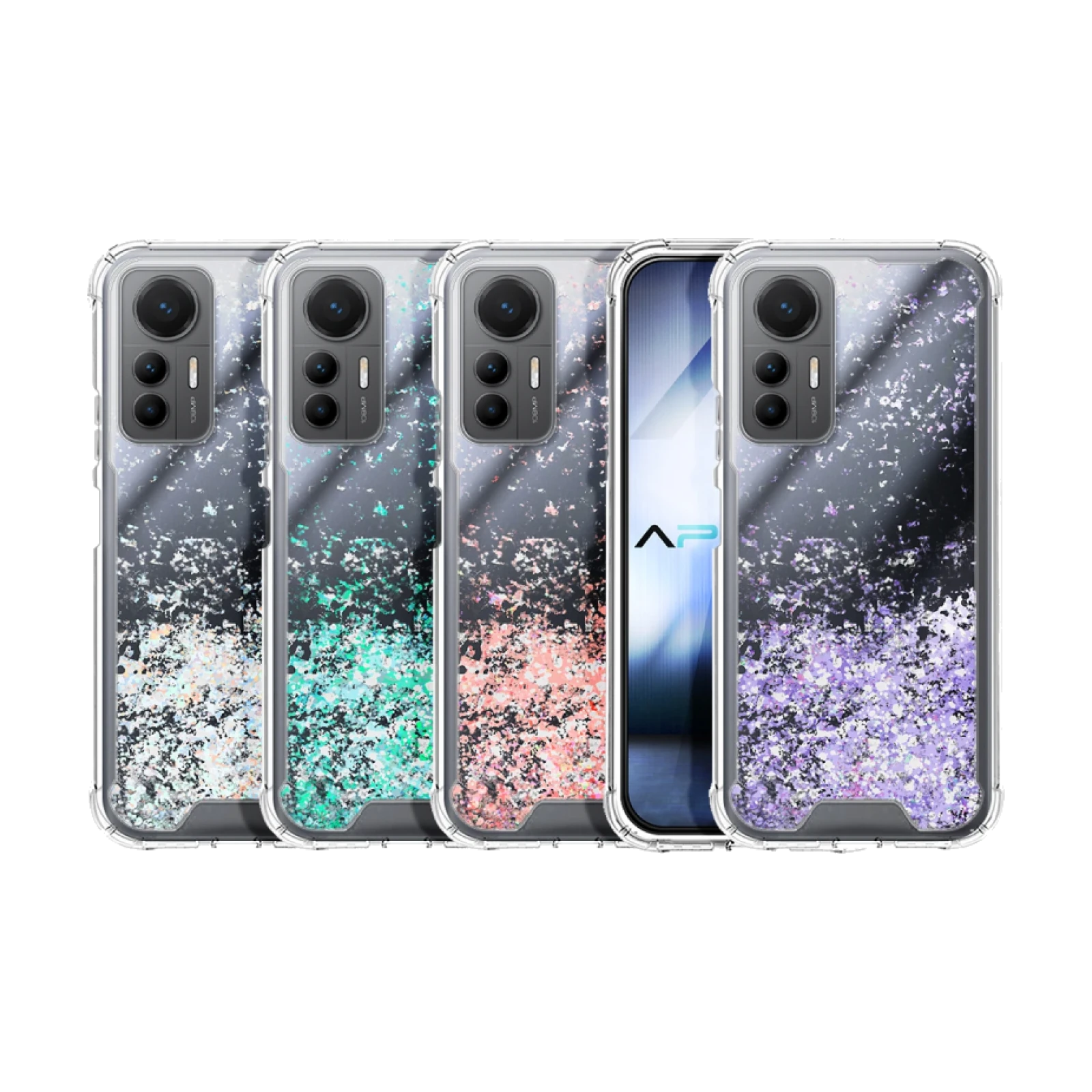 Funda Gel transparente purpurina Xiaomi Mi 12 Lite