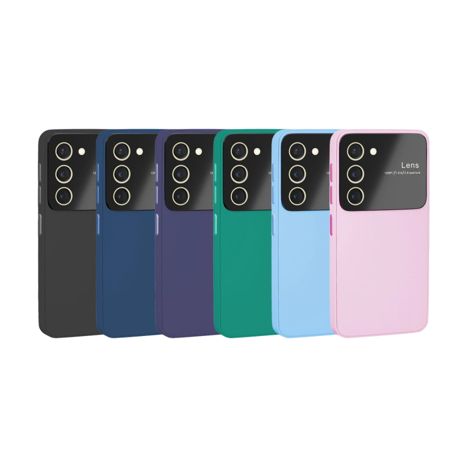 Funda Silicona Mate Cubre Cámara para Samsung S23 Plus en