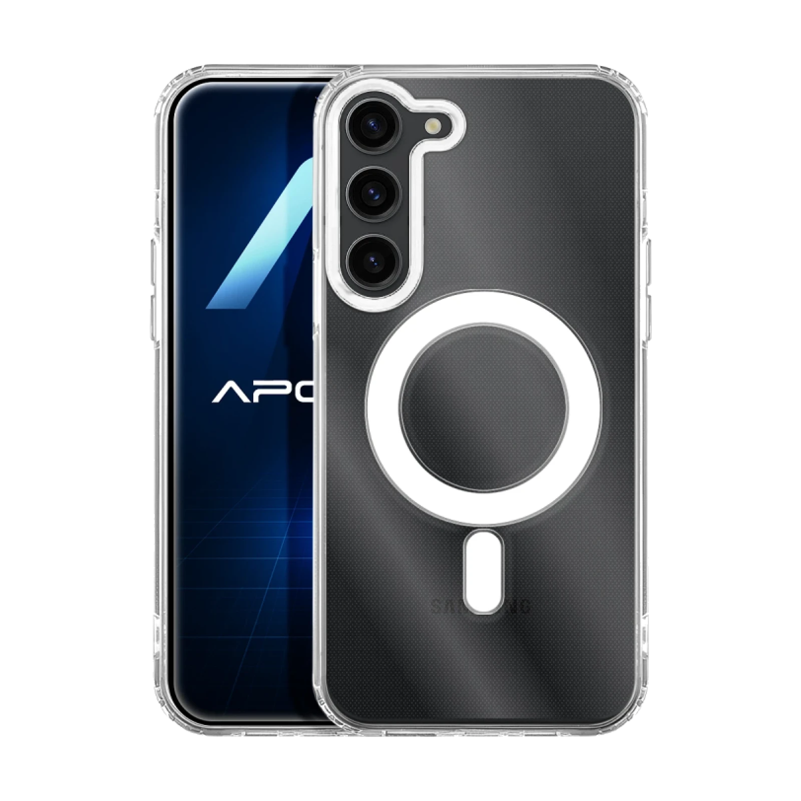 Funda transparente Premium con Magnetic para Samsung Galaxy S23 Plus