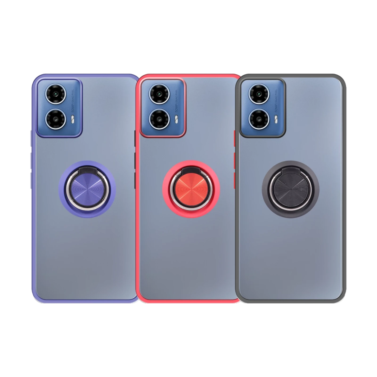 Funda Gel Moto G34 Iman con soporte Smoked