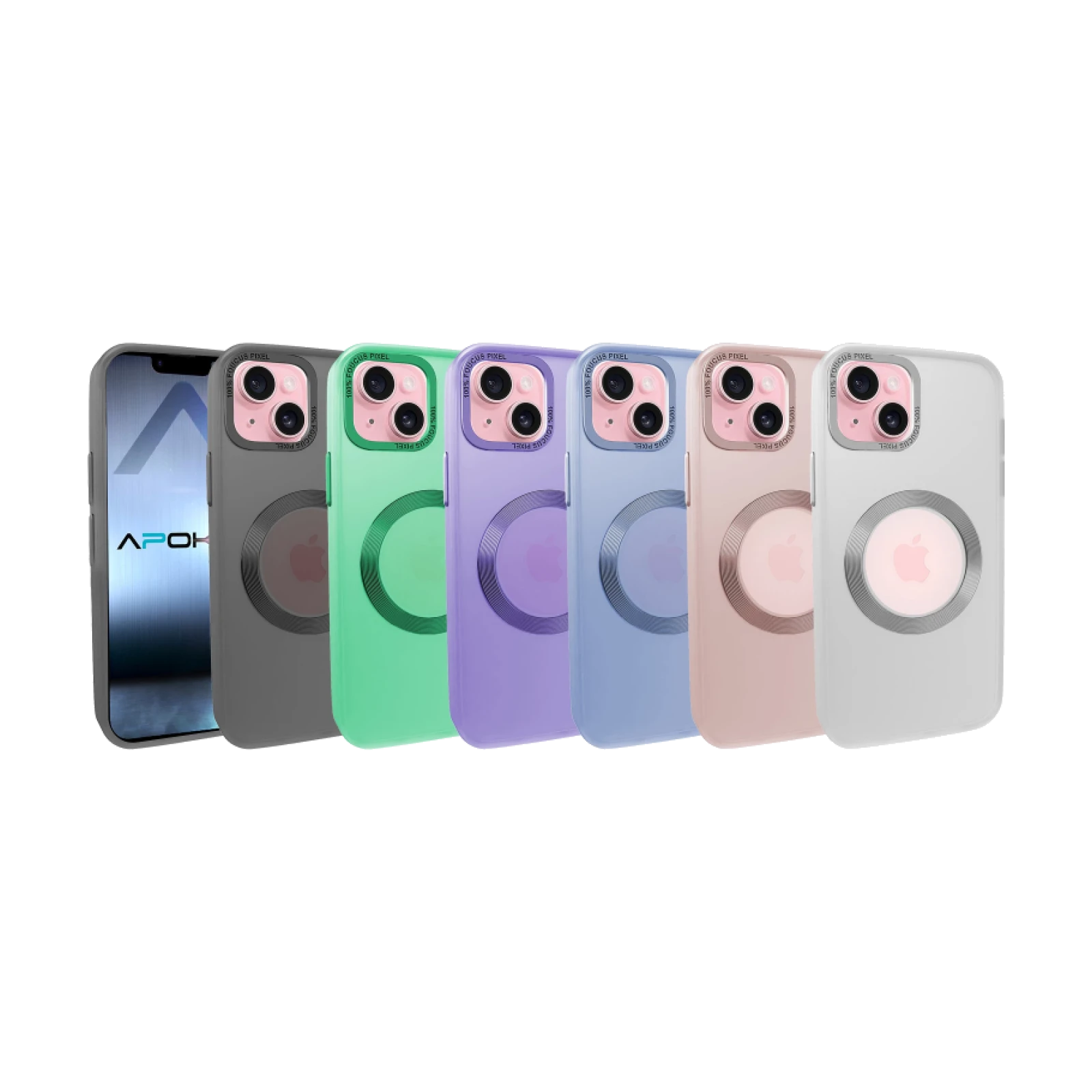 Funda Magsafe Cubre Cámara iPhone 15 Plus en