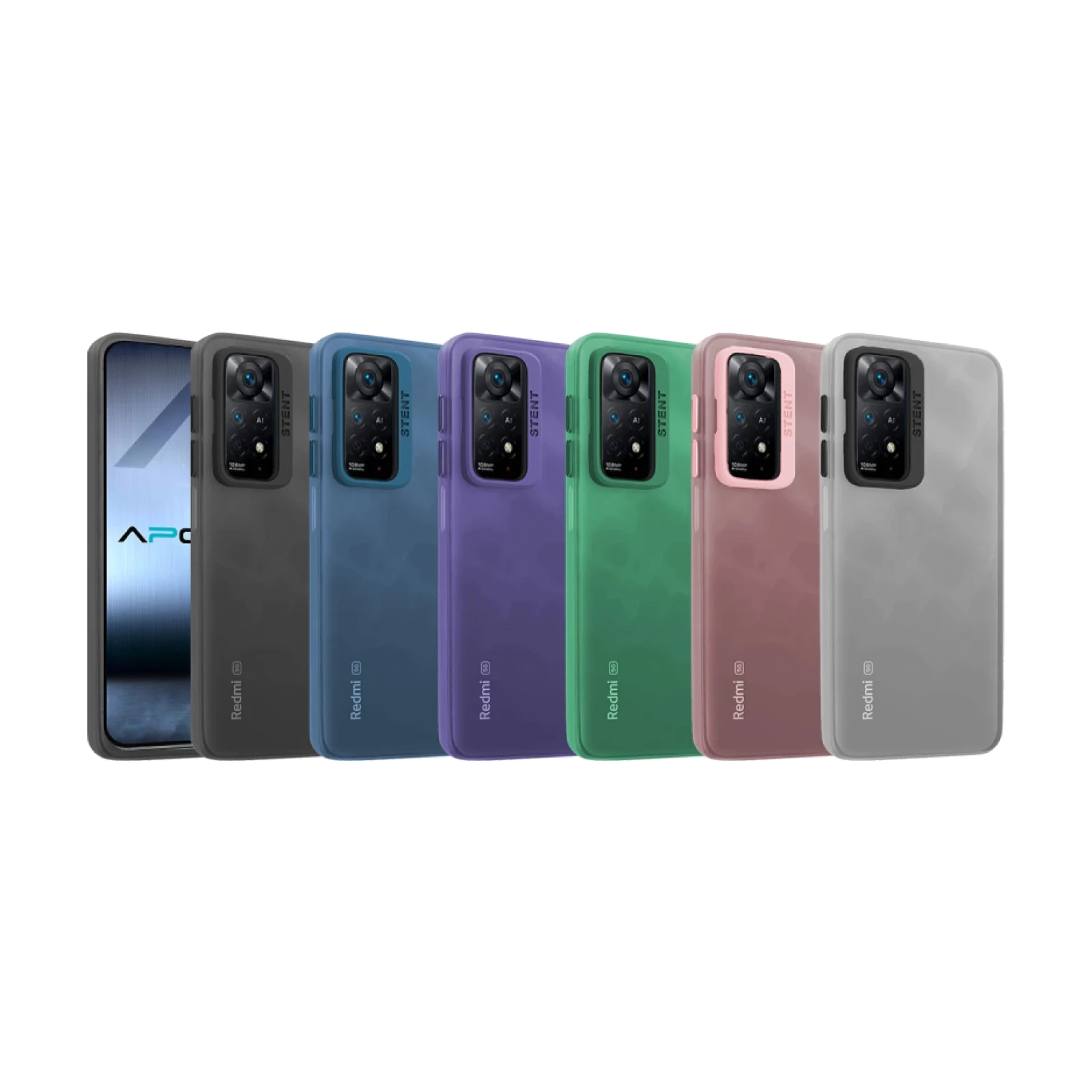 Funda Silicona Mate Con Soporte para Xiaomi Redmi Note 12 Pro 4G/Redmi Note 11 Pro 4G en