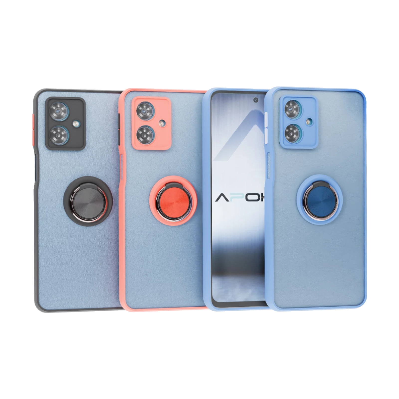 Funda Gel Moto G54 Iman con soporte Smoked