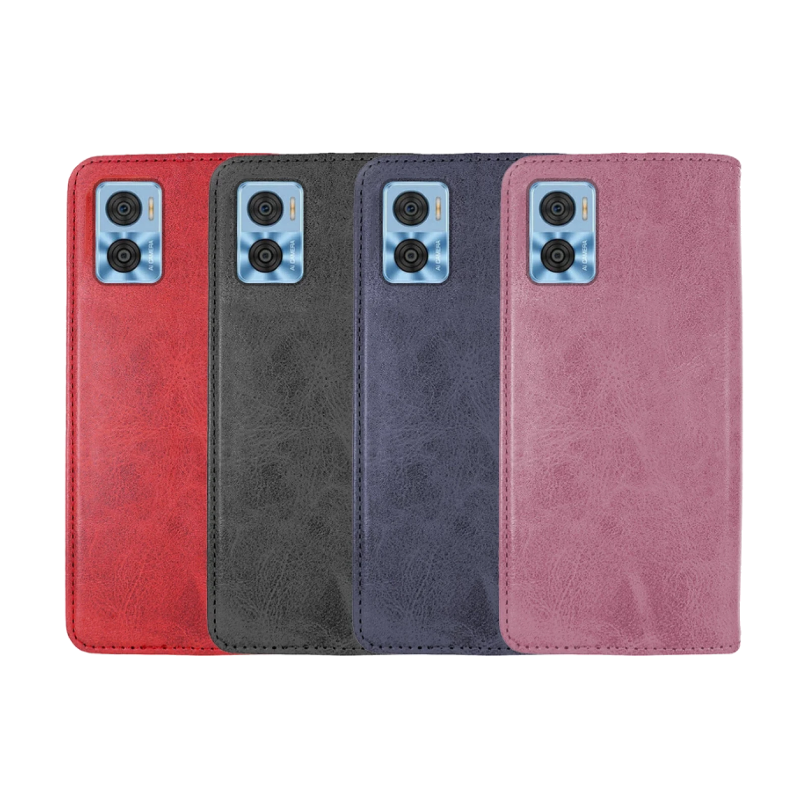 Funda Tapa con Tarjetero Moto E20 Polipiel