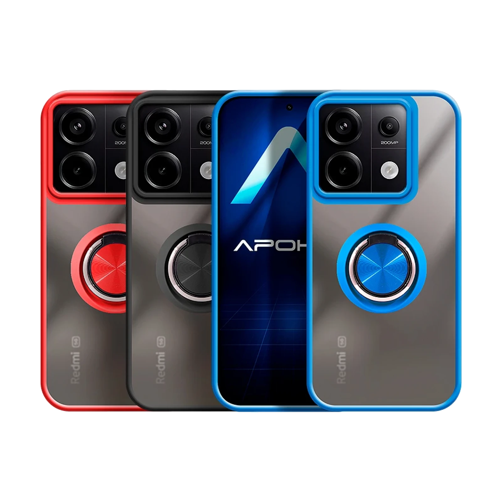 Funda Gel Xiaomi Redmi Note 13 Pro 5g Iman con soporte Smoked