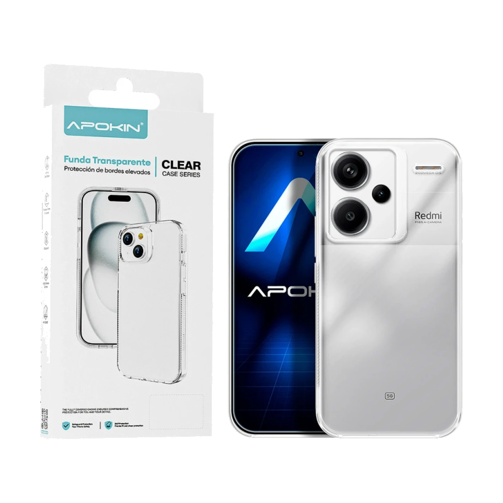 Funda Transparente ABR Antigolpe Premium Xiaomi Redmi Note 13 Pro Plus 5g
