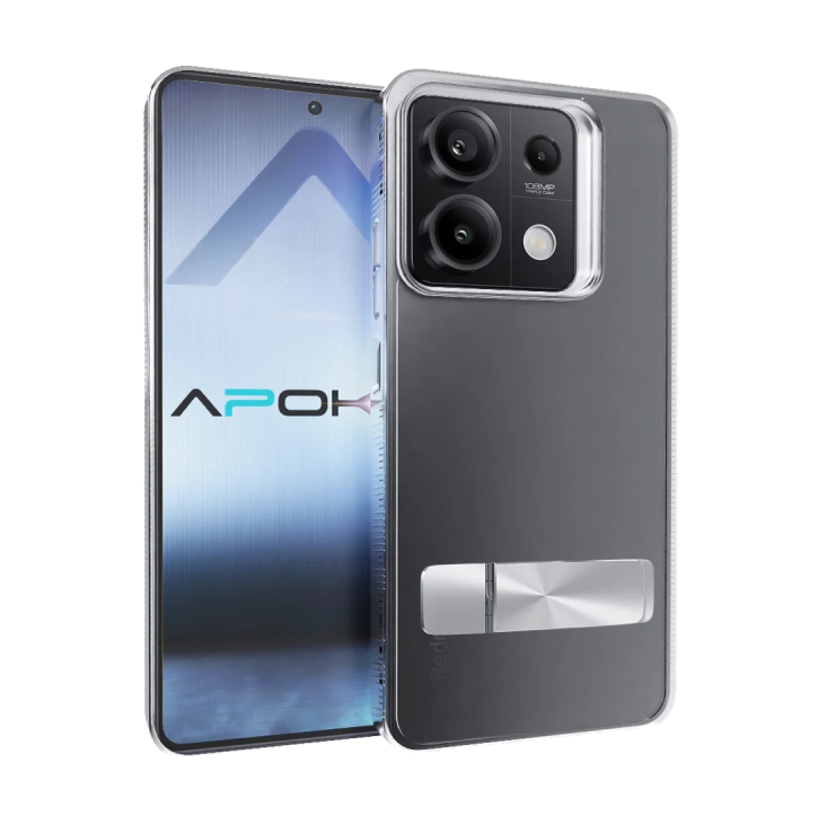 Funda transparente ABR con Soporte para Xiaomi Redmi Note 13 5g