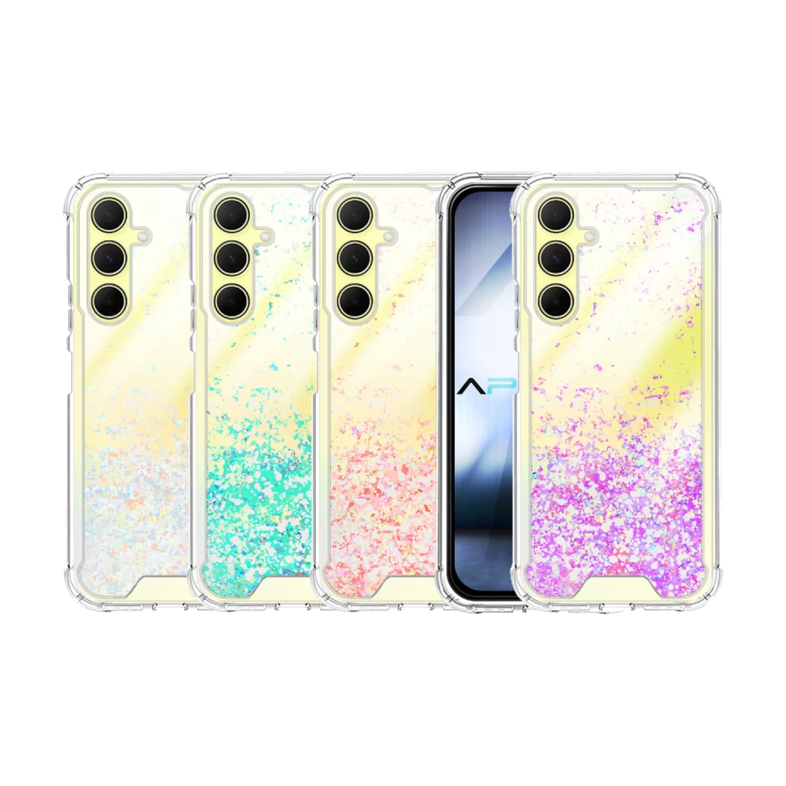 Funda Gel transparente purpurina Samsung A25