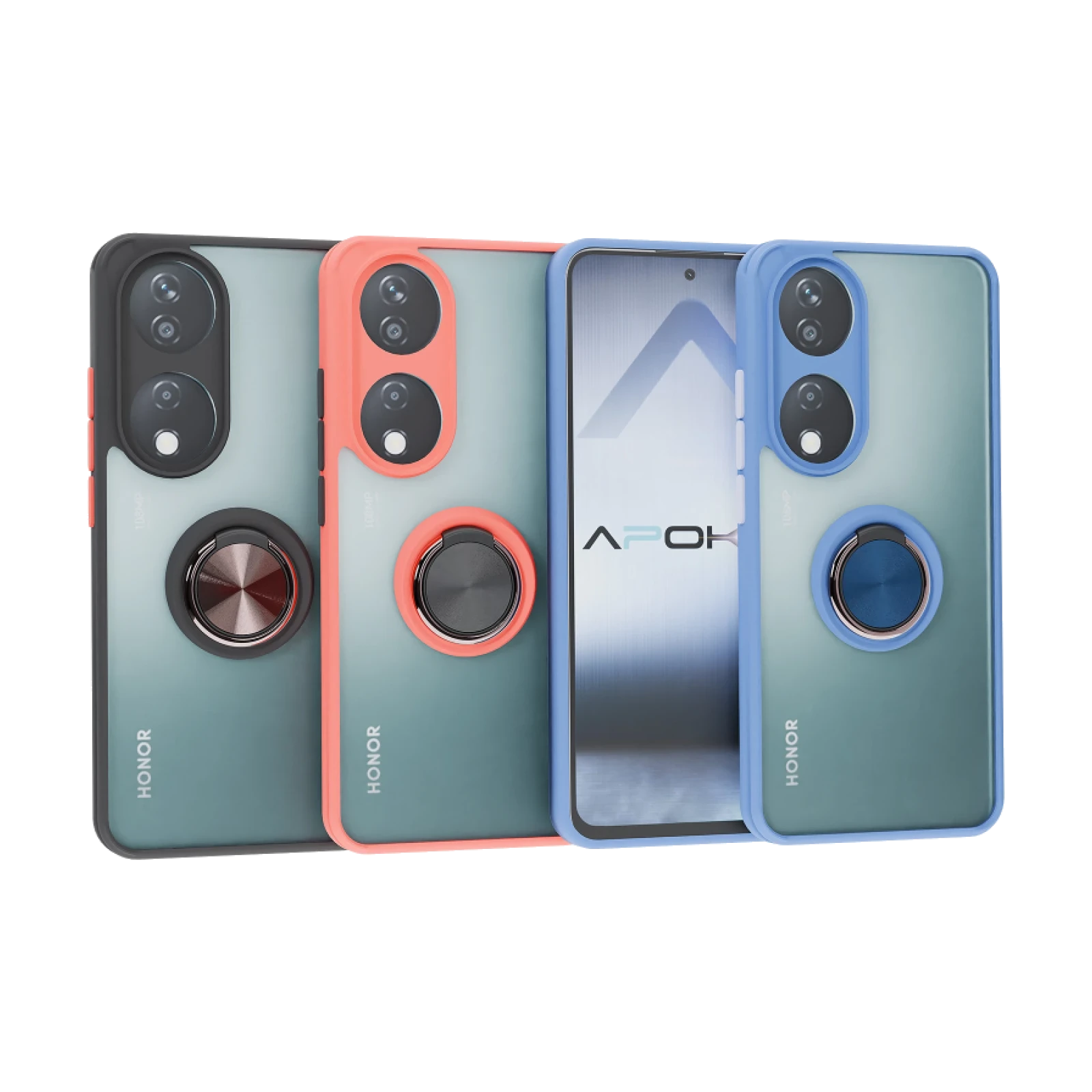 Funda Gel Honor X7B Iman con soporte Smoked