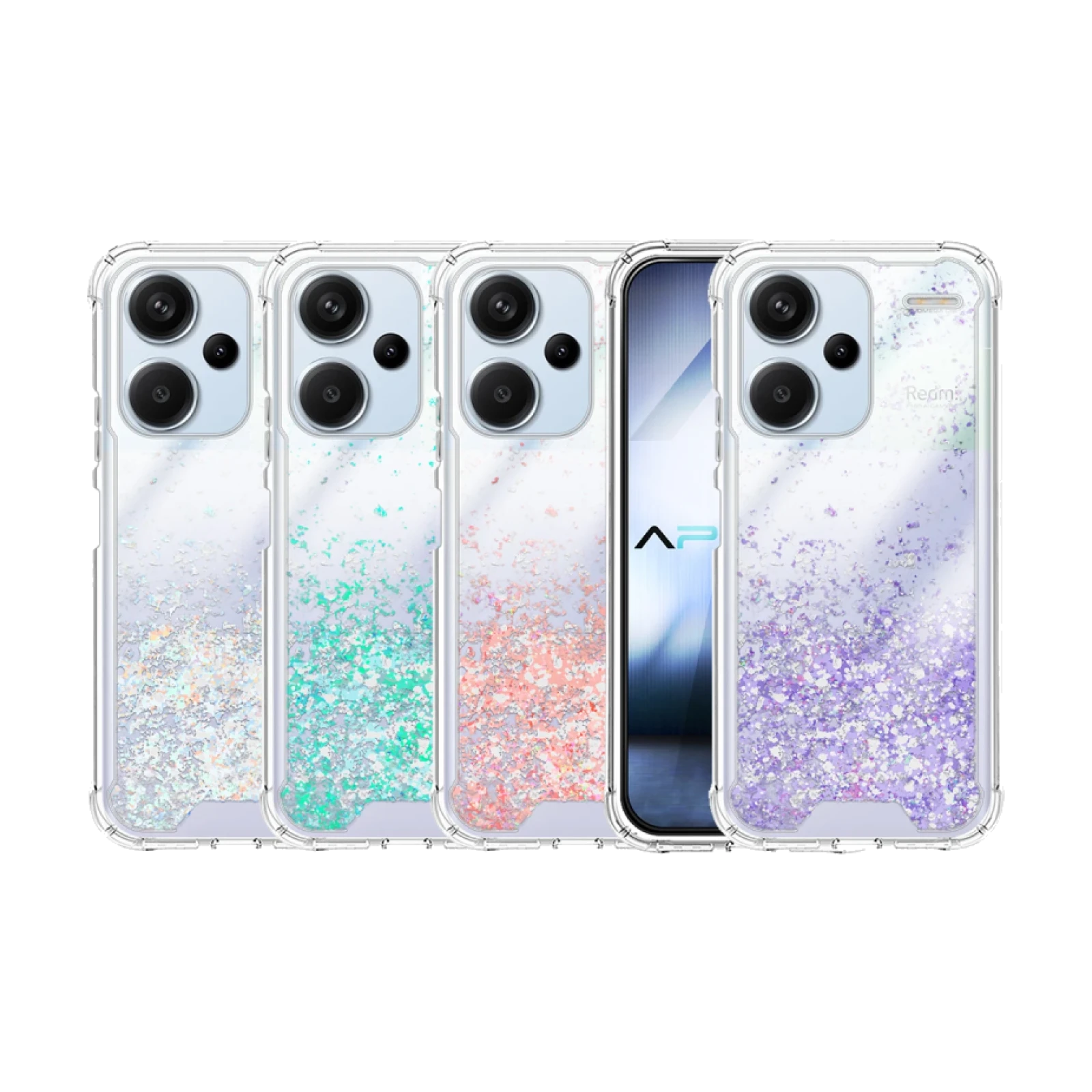 Funda Gel transparente purpurina Xiaomi Redmi Note 13 Pro Plus