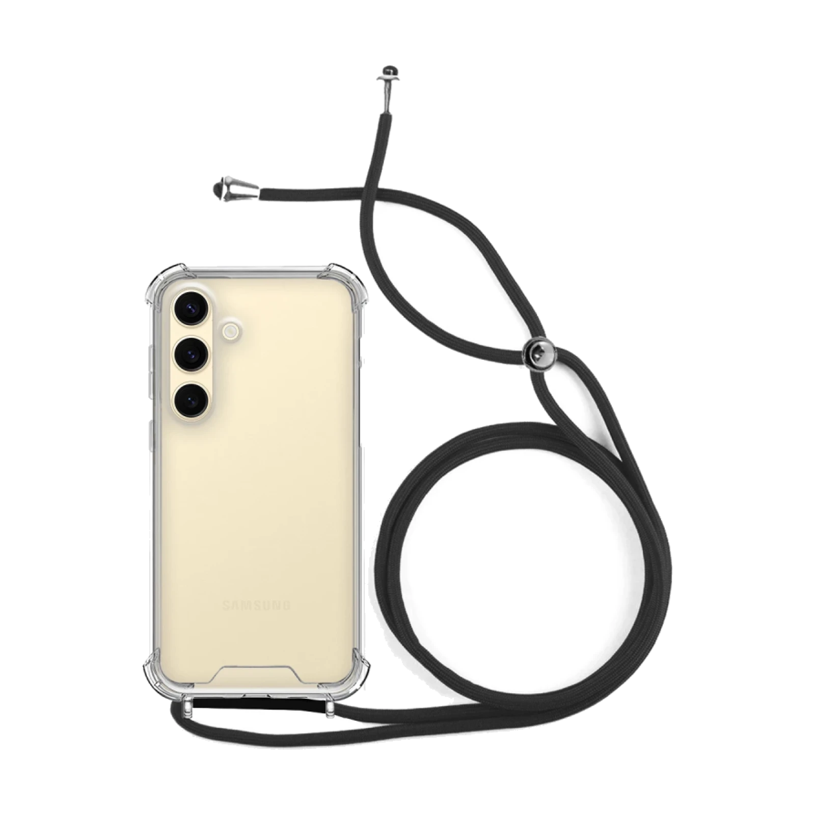 Funda Gel transparente Anti-golpe con Cordon - Samsung S24 Plus