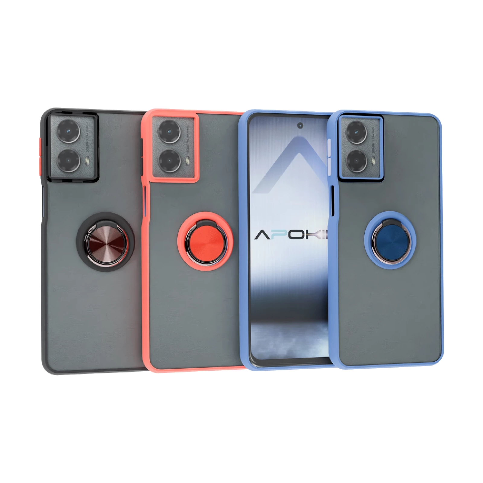 Funda Gel Moto G04 Iman con soporte Smoked