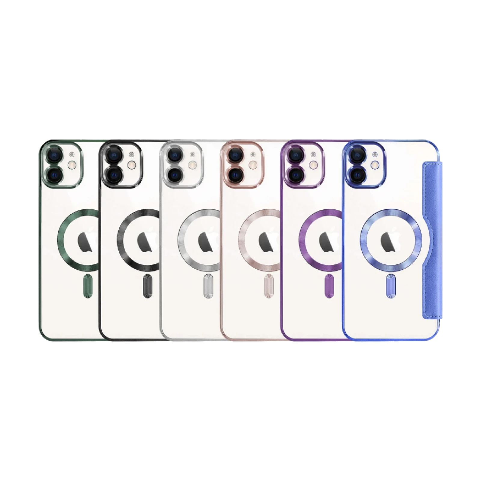 Funda Mocome de Tapa Cromado con Magsafe para iPhone 12