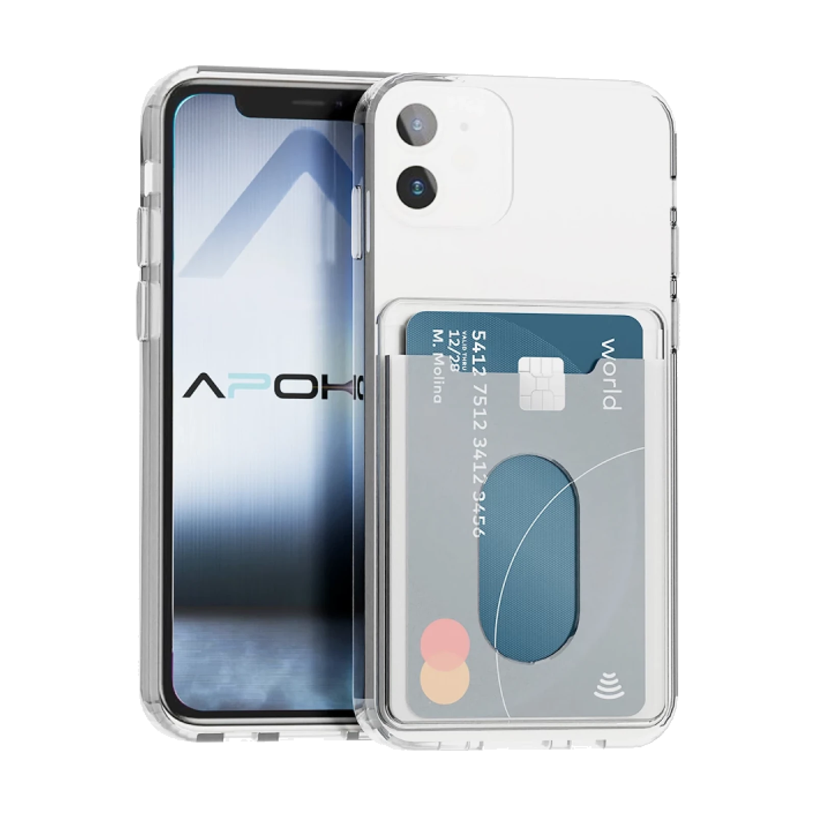 Funda Transparente con Tarjetero para iPhone 11