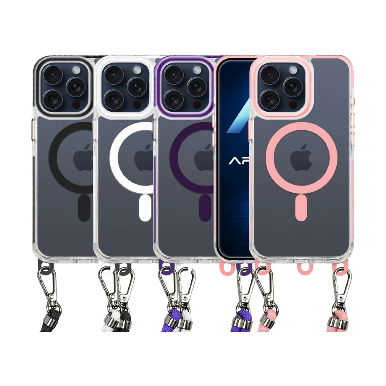 Funda Acrílica Transformable con Cordón iPhone 15 Pro